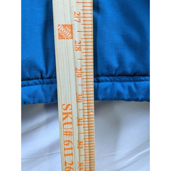 Columbia Womens Medium Blue Black Heavyweight Winter Jacket Lined Full Zip Coat - Picture 5 of 15